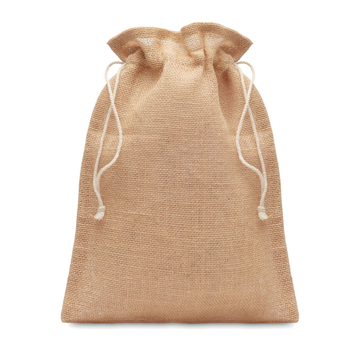 Sac cadeau personnalisé en toile de jute (25 x 32 cm) - Gaétan