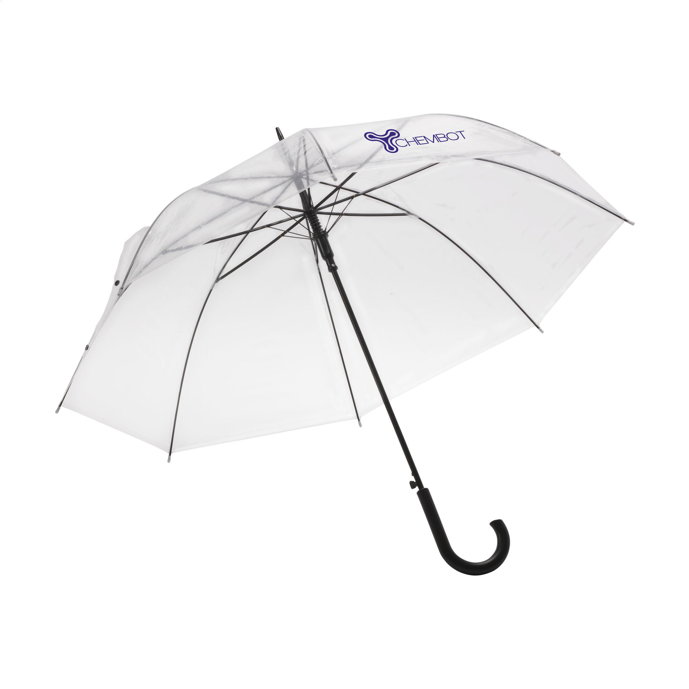 Parapluie Transparence Automatique - Lavérune imprimé avec logo