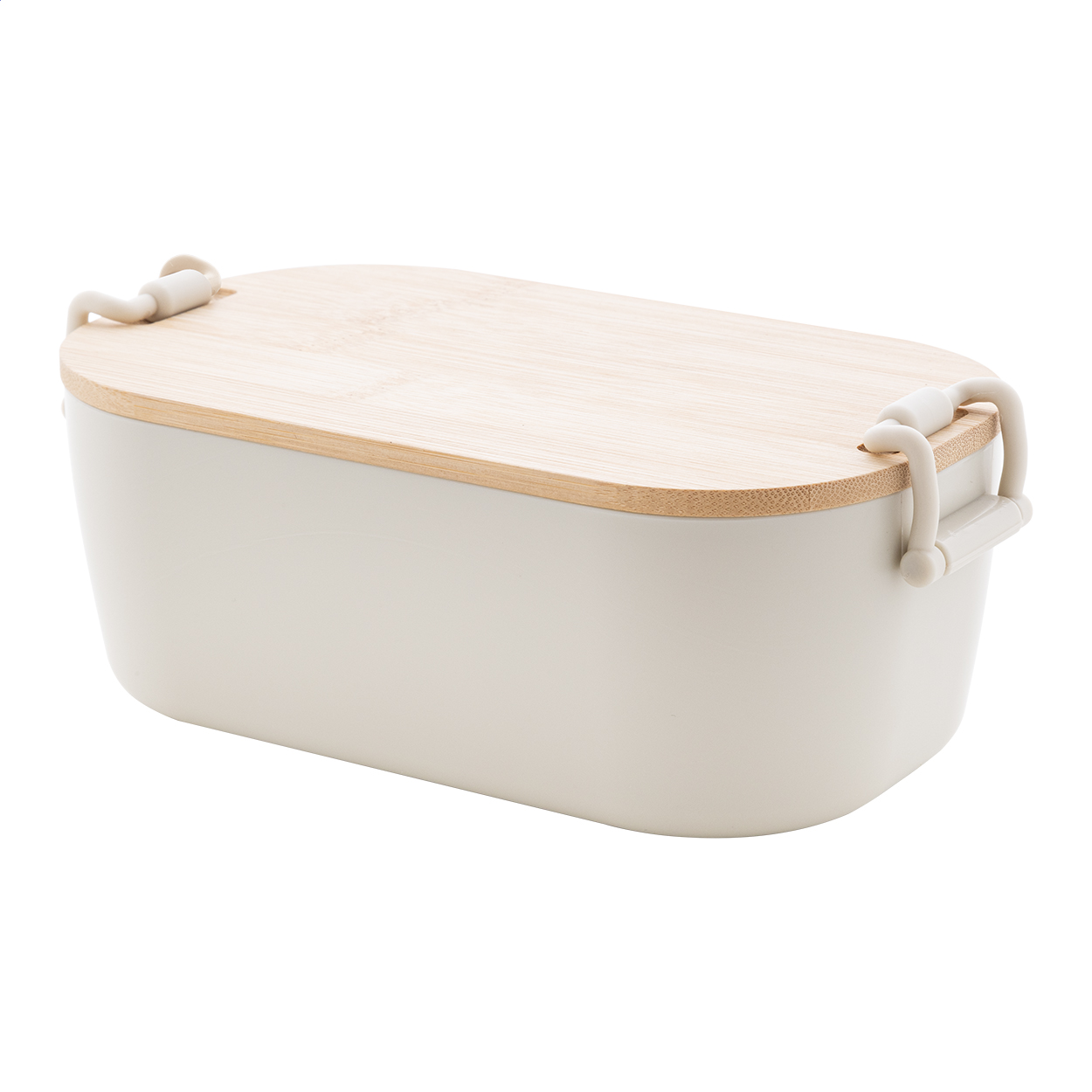 Boîte à lunch Fuboo personnalisée en PP avec couvercle en bambou, 1000 ml