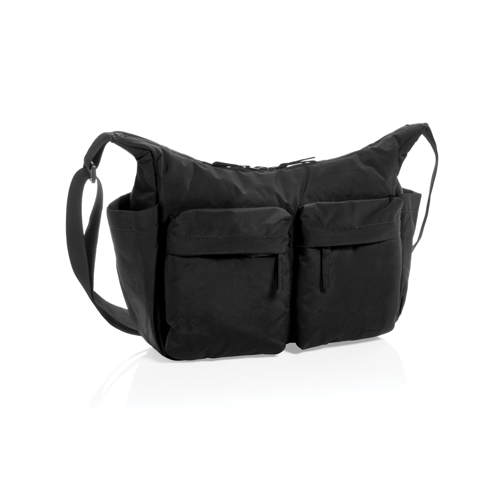 KENTO URBAN gepolsterte Crossover-Tasche aus RCS-Recycling-Nylon, Logo bedrucken mit Logo