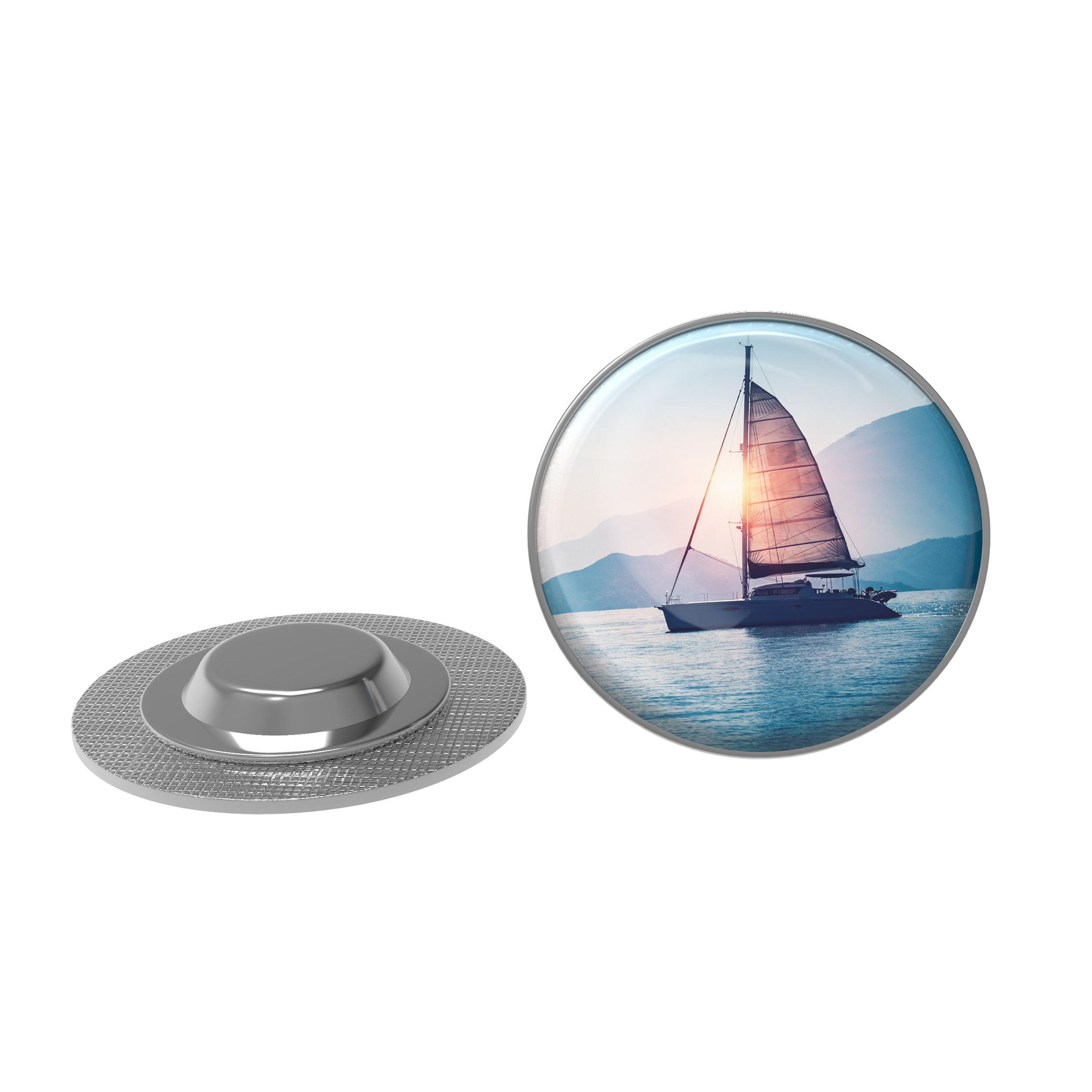 Runder Magnetpin aus Metall - Widdern