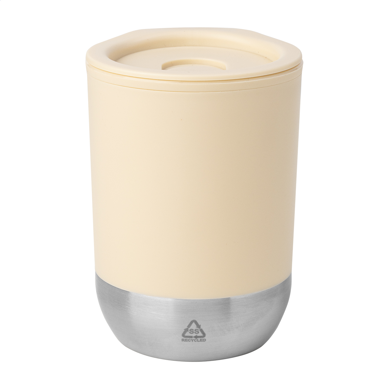 Ferry Thermobecher aus PP mit Recycling-Stahlboden, 300 ml, mit Ihrem Logo
