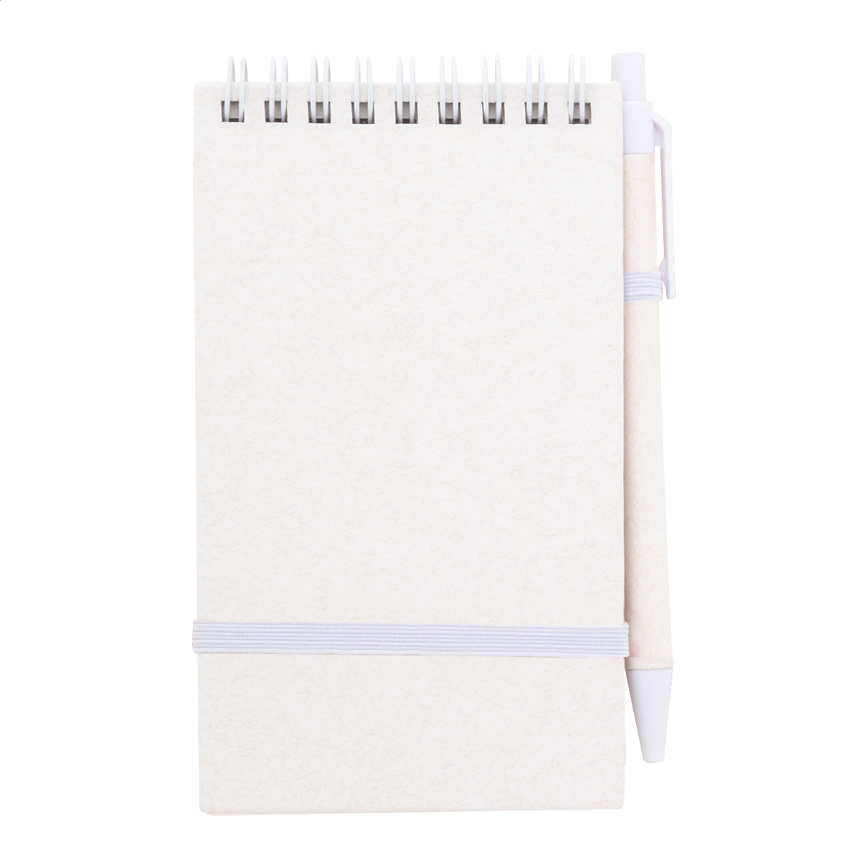 Relact Jot A6 Notizbuch aus recyceltem Milchkarton mit Kuli und Logo