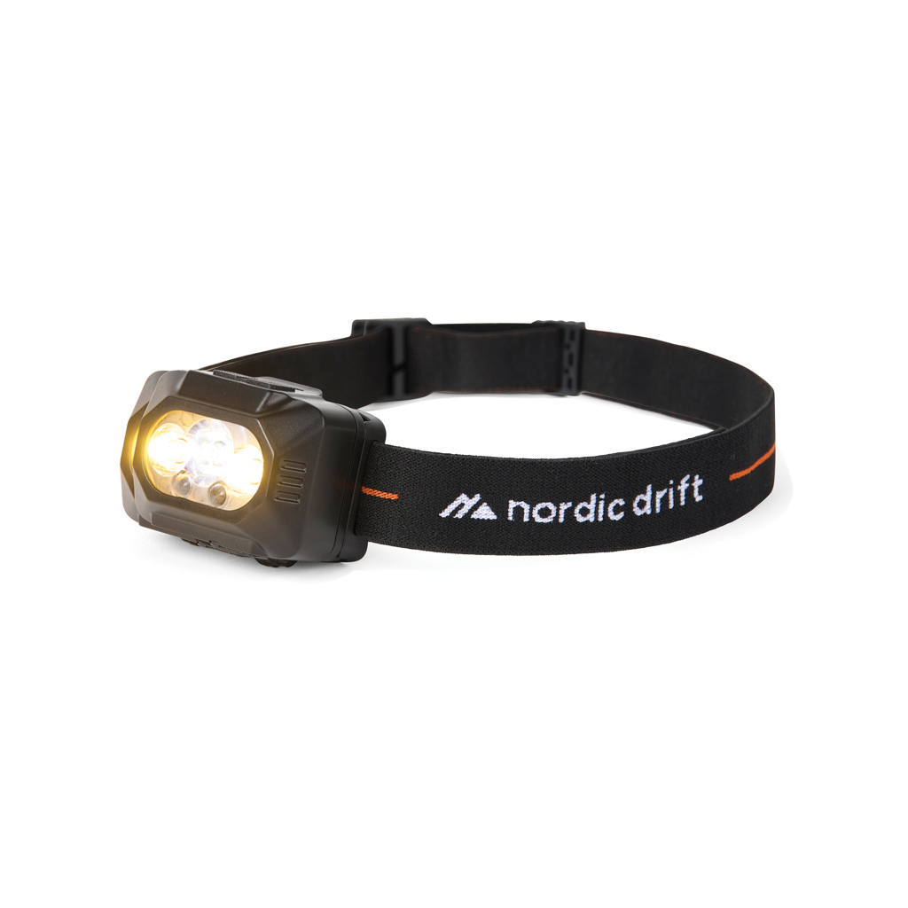 Lampe frontale puissante NordicDrift Everest à double batterie