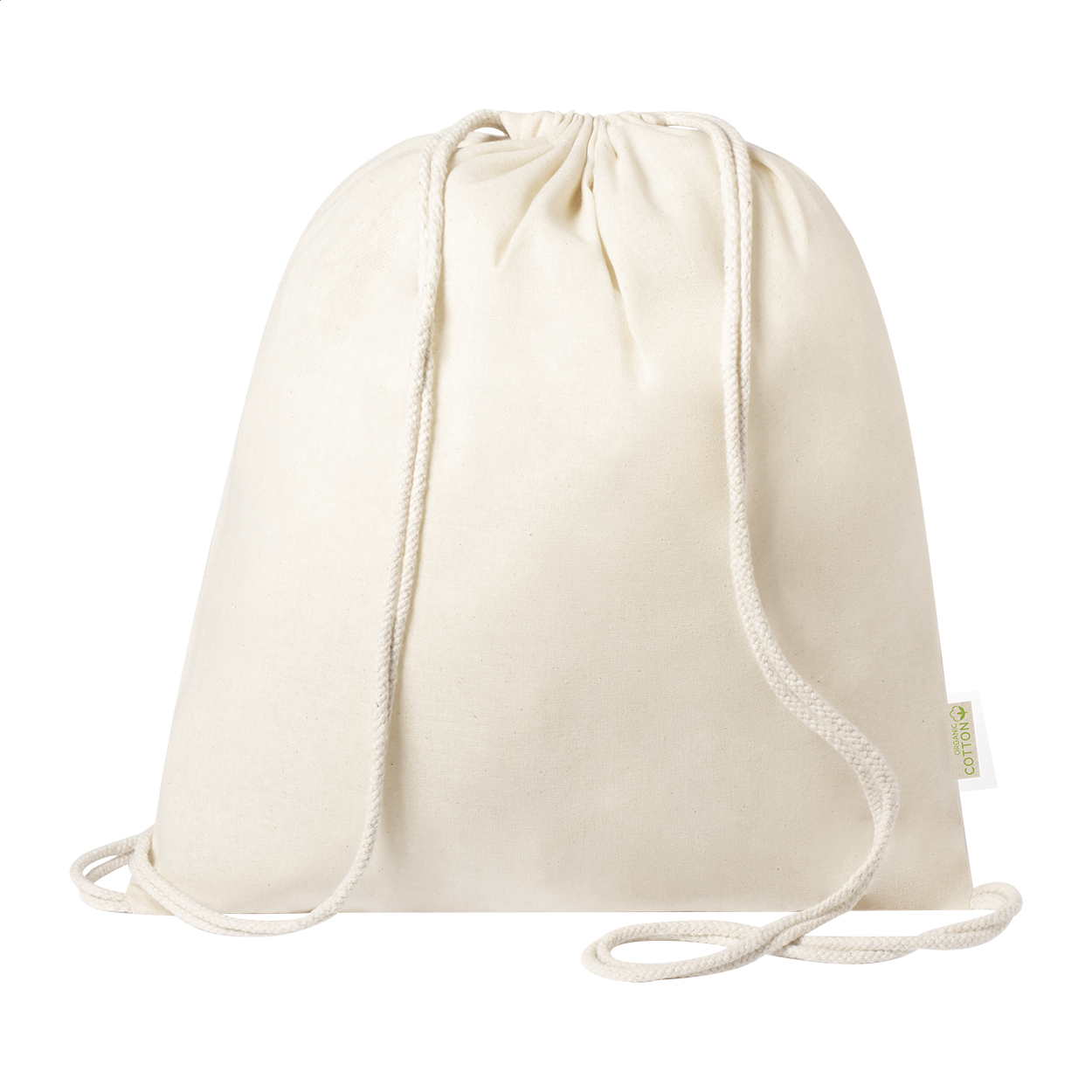 Sac à dos cordelettes Darbik personnalisé en coton bio imprimé avec logo