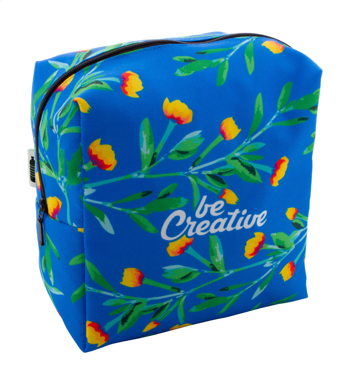 Sac Cosmétique Carré CreaBelle - Goudelancourt-lès-Pierrepont imprimé avec logo
