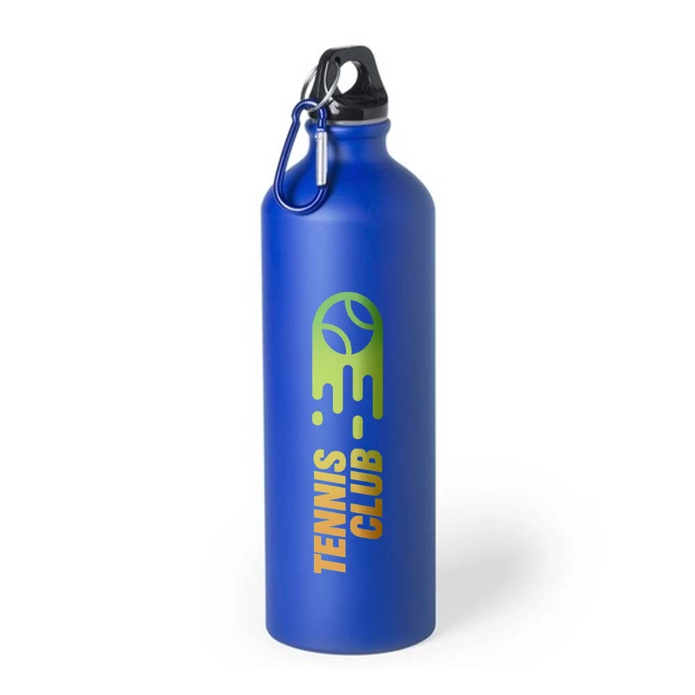 Bouteille d'eau finition aluminium - Tréglonou imprimé avec logo
