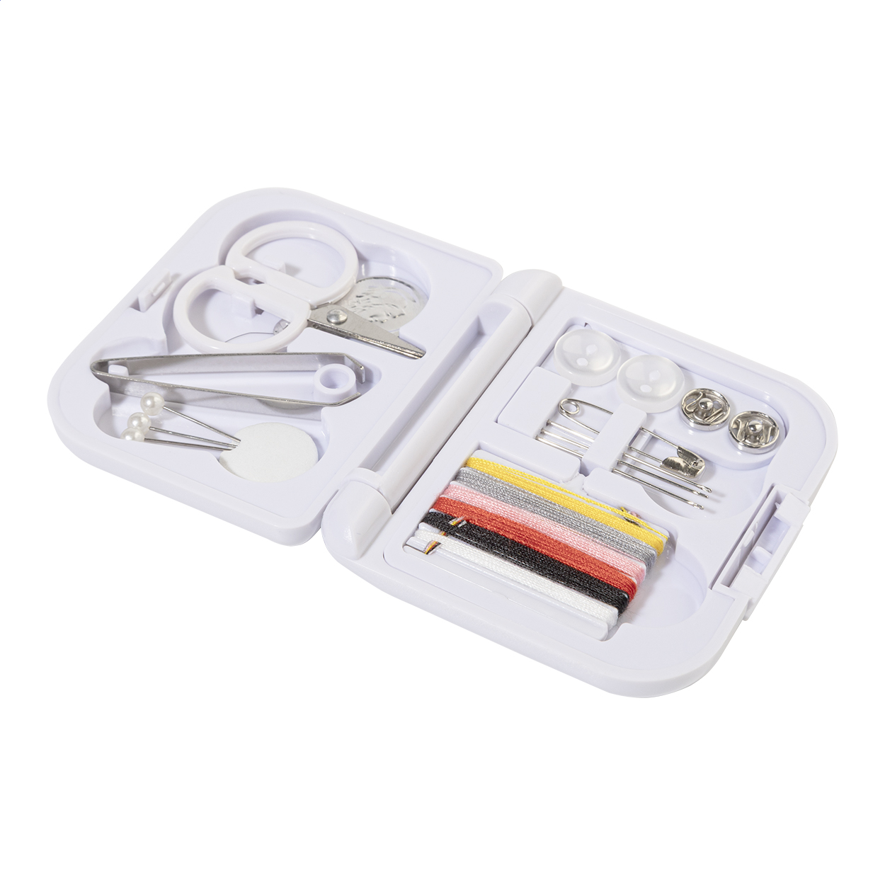 Kit de couture de voyage MendKit personnalisé, étui en ABS recyclé
