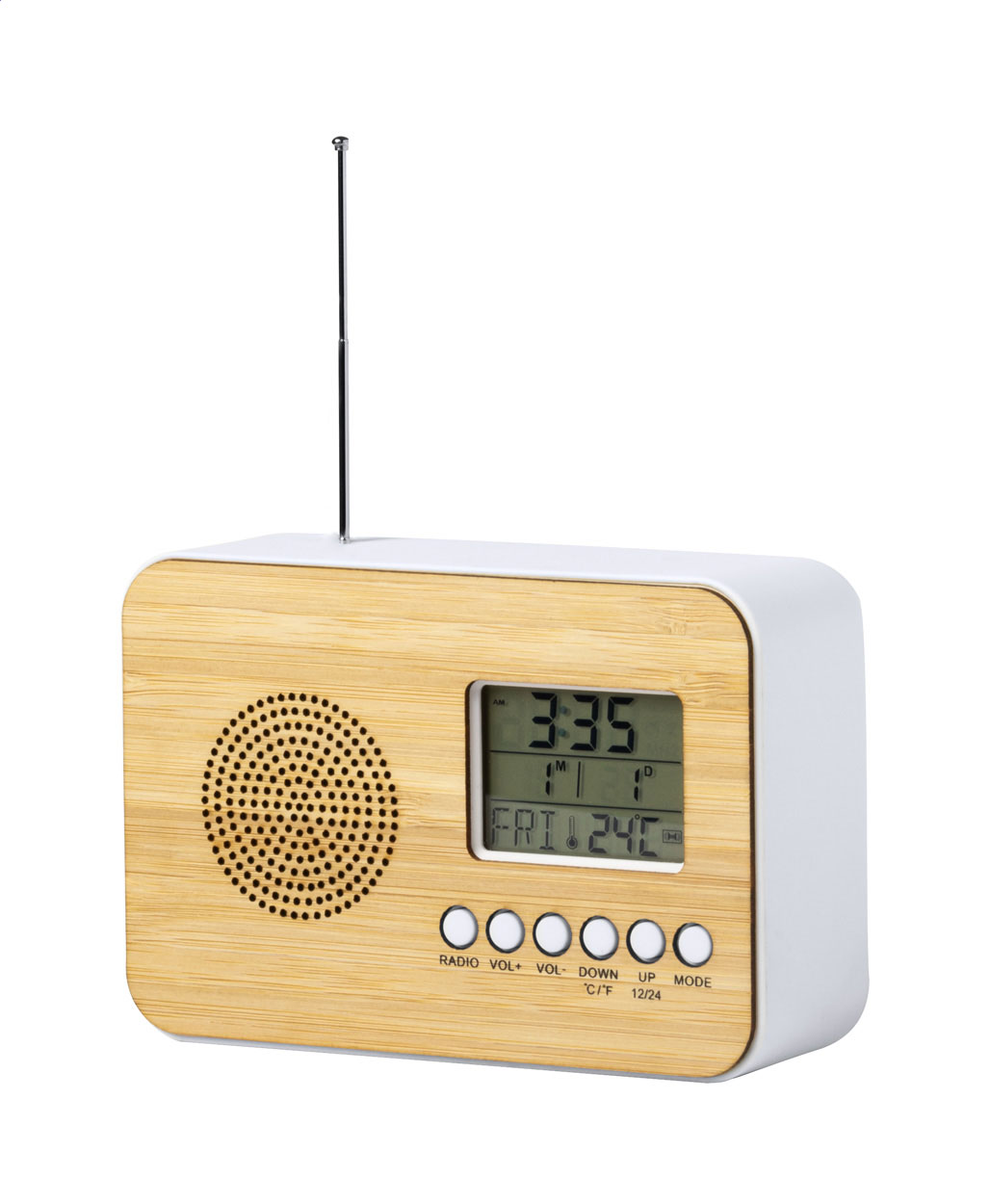 Bambus Radiowecker - Rees bedrukken met logo