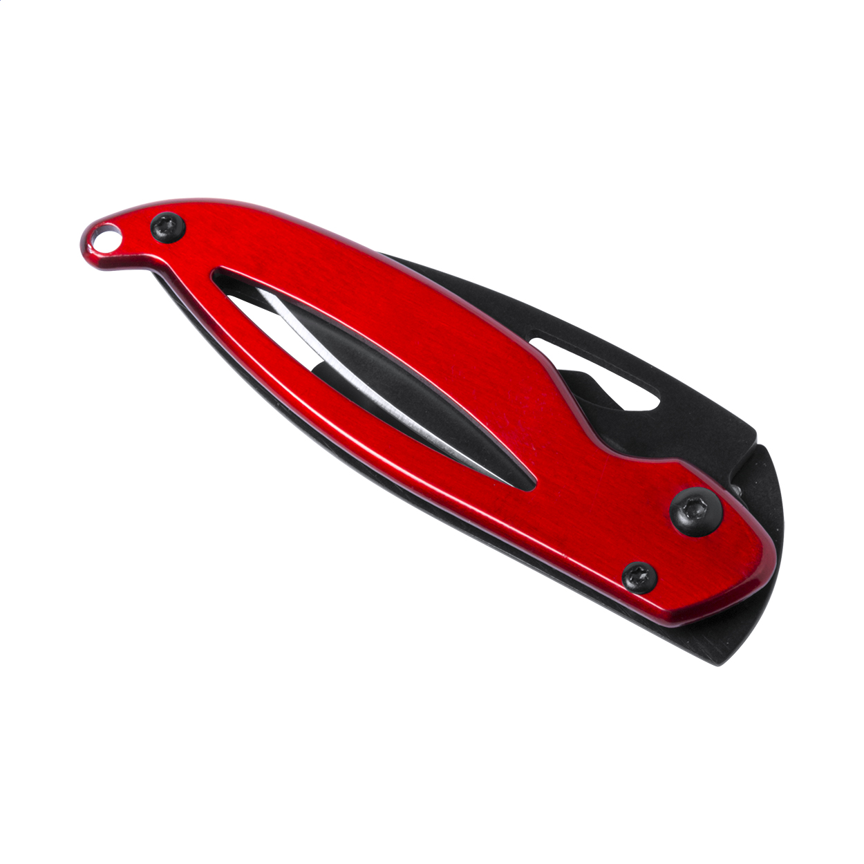 Mingus Taschenmesser aus Edelstahl mit Sicherheitsverschluss und Logo