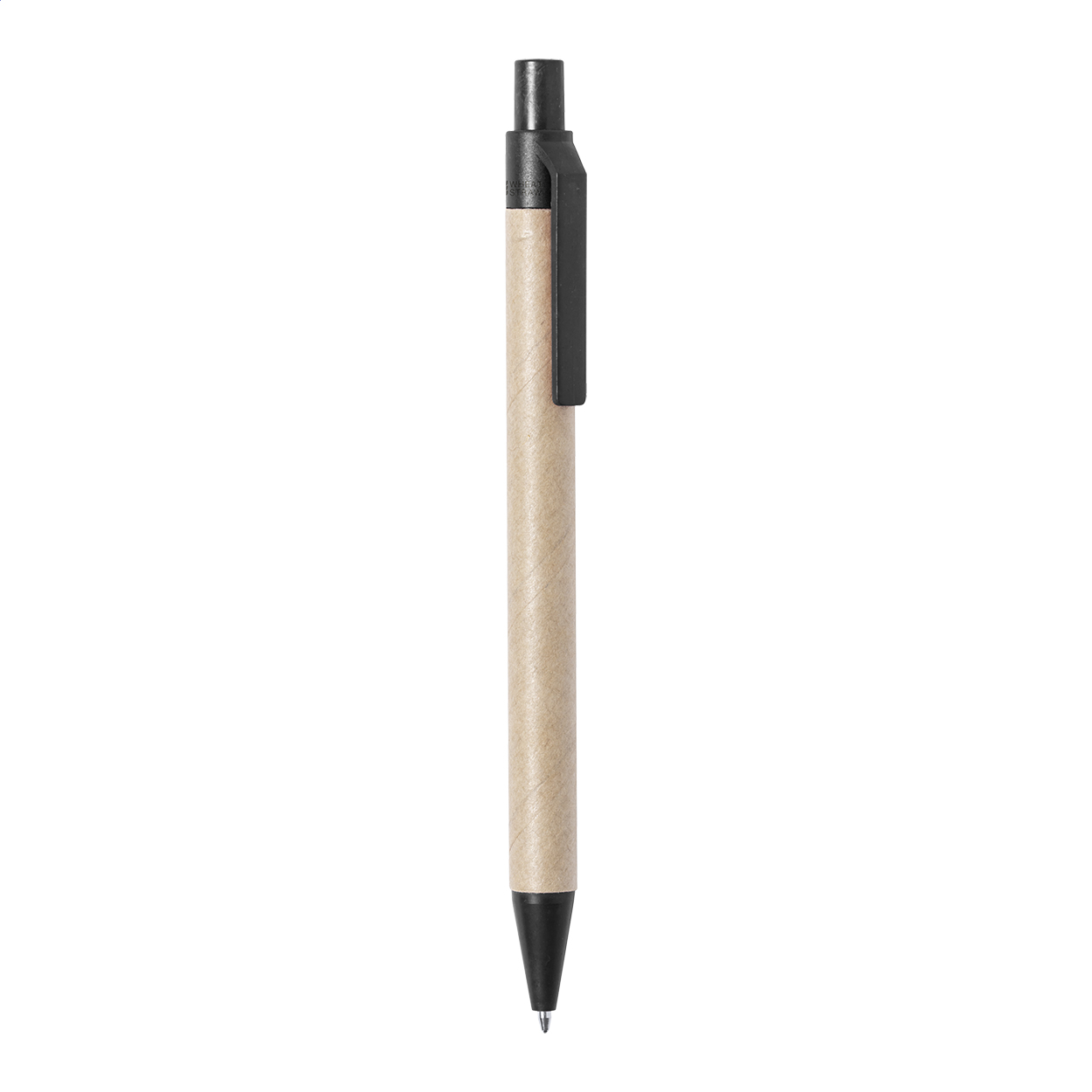 Stylo bille Wepel personnalisé en papier recyclé et paille de blé