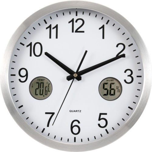 Horloge murale personnalisée en aluminium (30.2 cm) - Steven