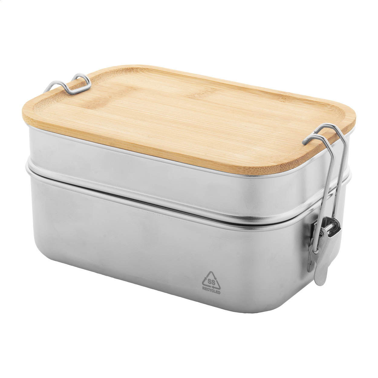 Kotetsu Lunchbox aus recyceltem Edelstahl mit 2 Fächern und Logo bedrucken mit Logo