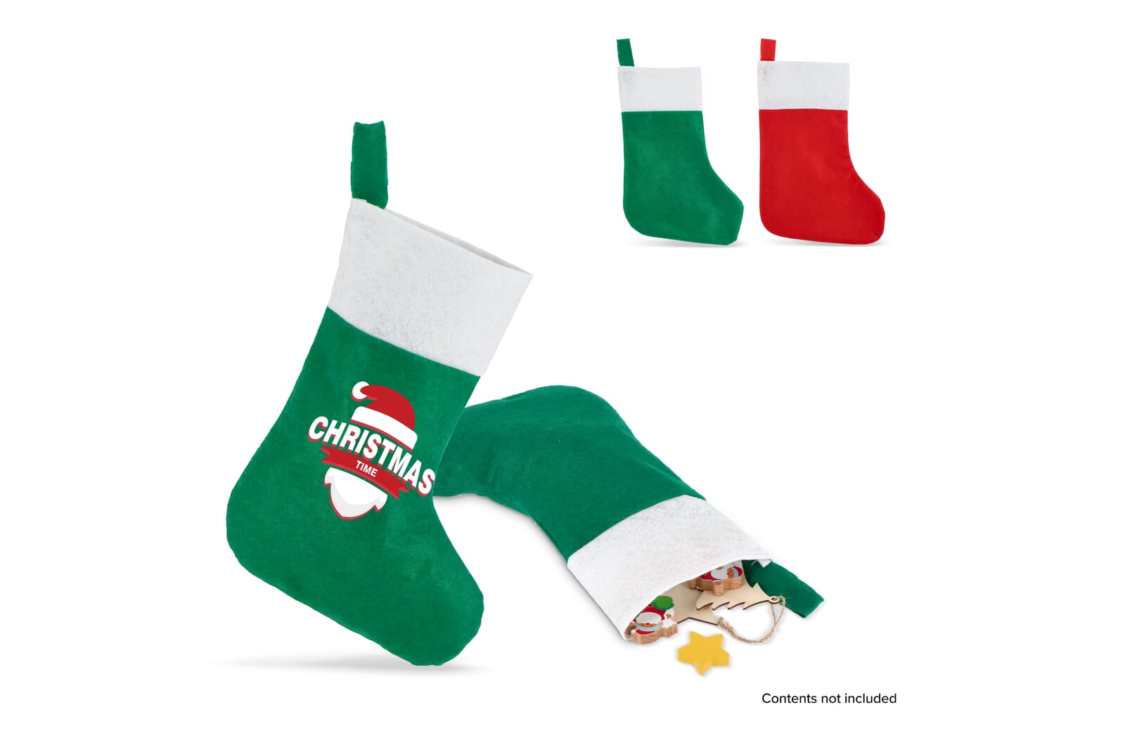 Bas de Noël en feutre classique - Sarrazac