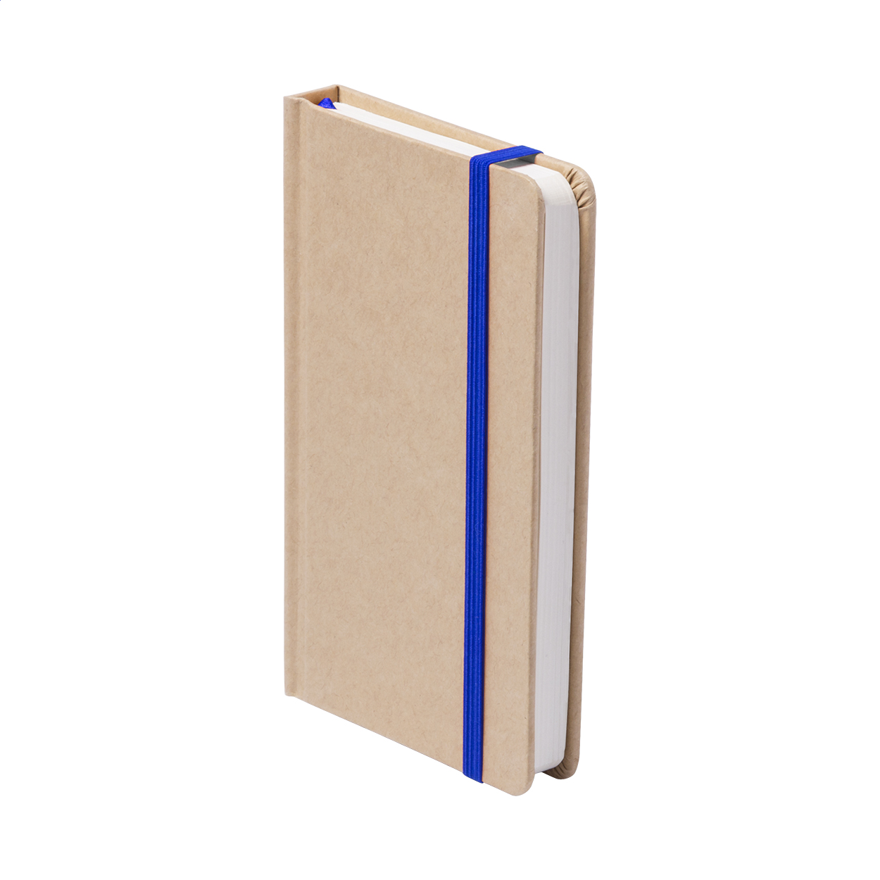 Prunus A6 Notizbuch aus Recyclingkarton mit farbigem Lesezeichen, Logo