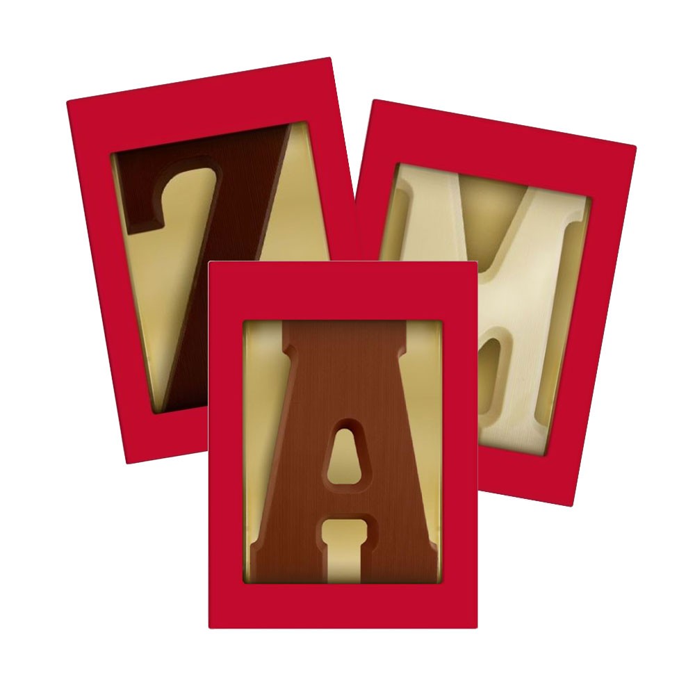 Lettres en chocolat CocoaHorizons -