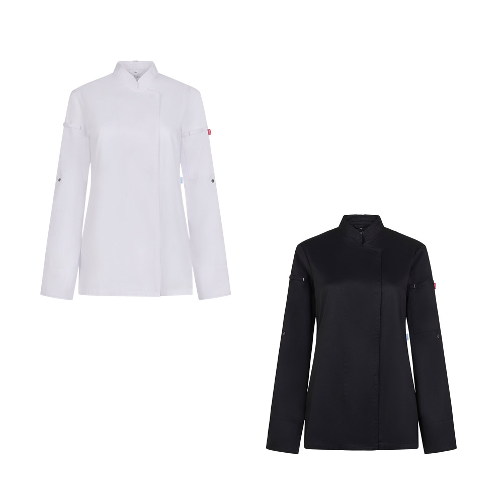 VL THOTH. Damen Kochjacke (190 g/m²) aus Baumwolle (35%) und recyceltem Polyester (65%)