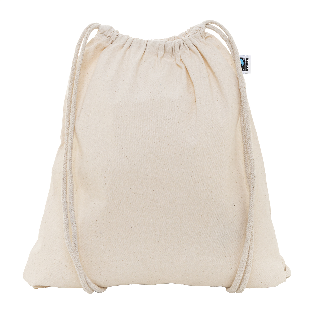 Sac à dos cordelettes Ferdraw personnalisé en coton Fairtrade