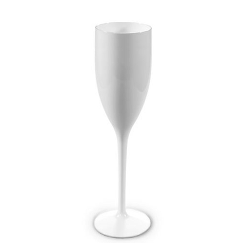 Coupe de champagne blanche personnalisée 120ml - Julie