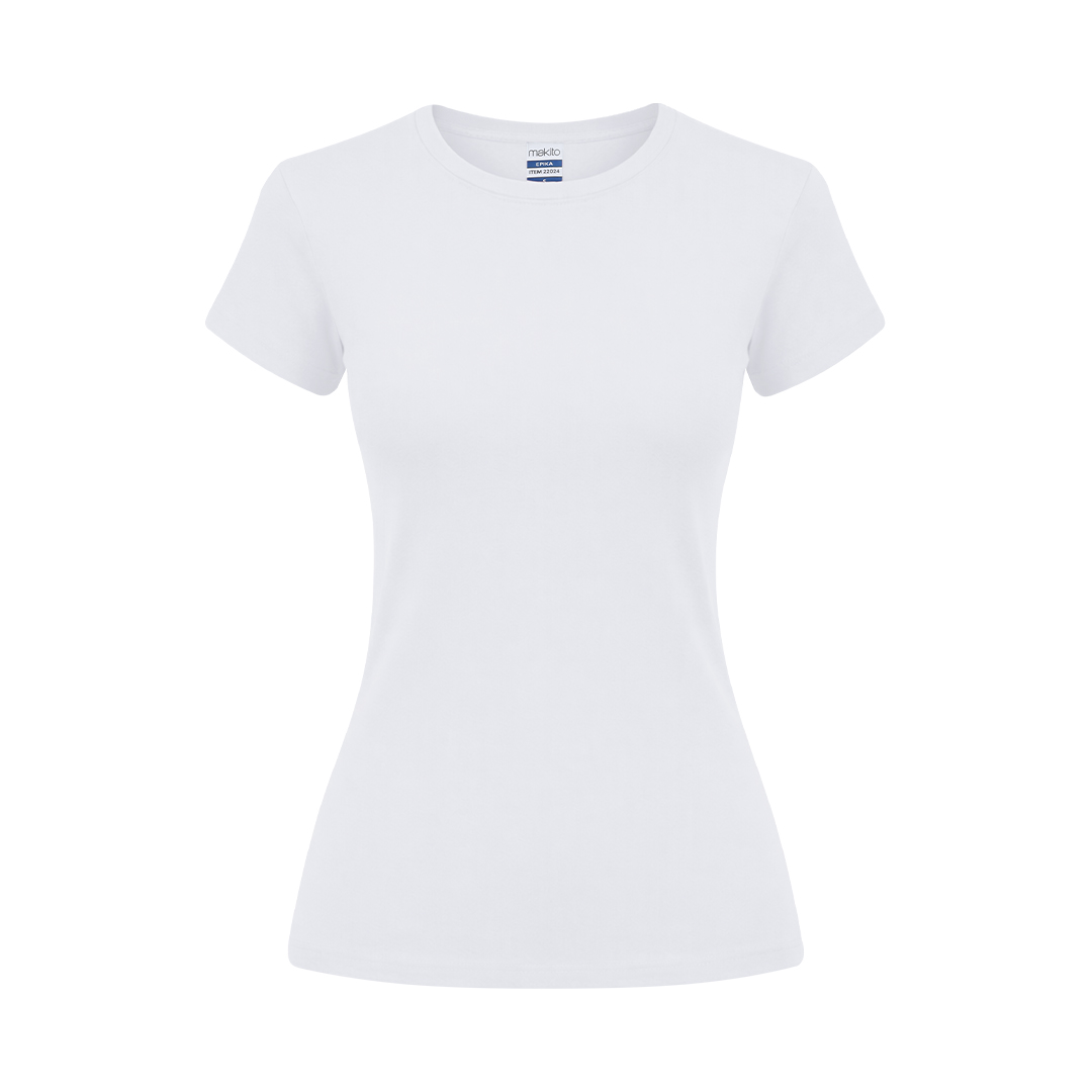 Damen T-Shirt Weiß Glatt - Passau