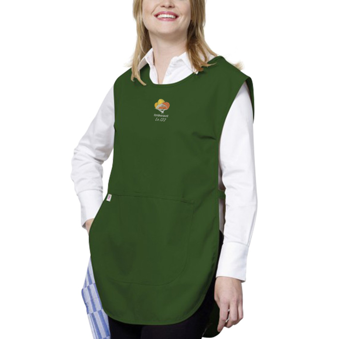 Tablier professionnel brodé en coton et polyester 205 g/m² - Halona