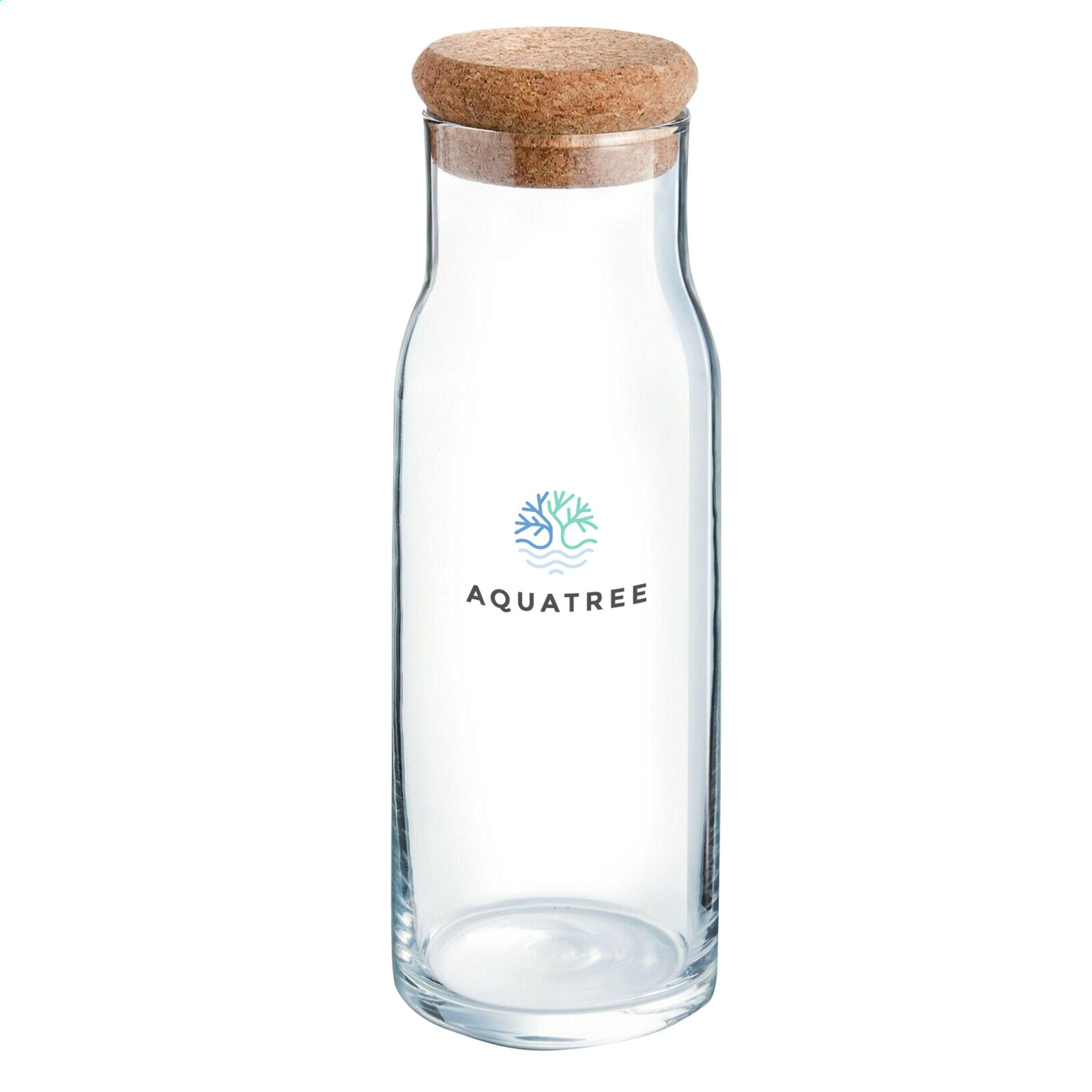 Carafe en verre avec bouchon (1L)