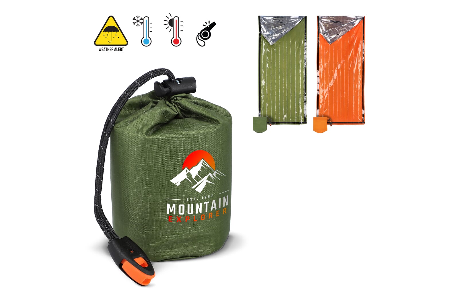 Überlebens-Einsatz Thermoschlafsack - Königstein bedrucken mit Logo