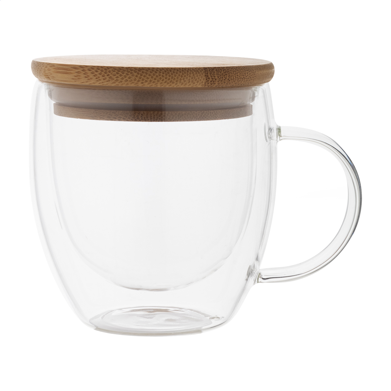 Tasse Thermo en Verre Borosilicate avec Couvercle en Bambou - Sepvret