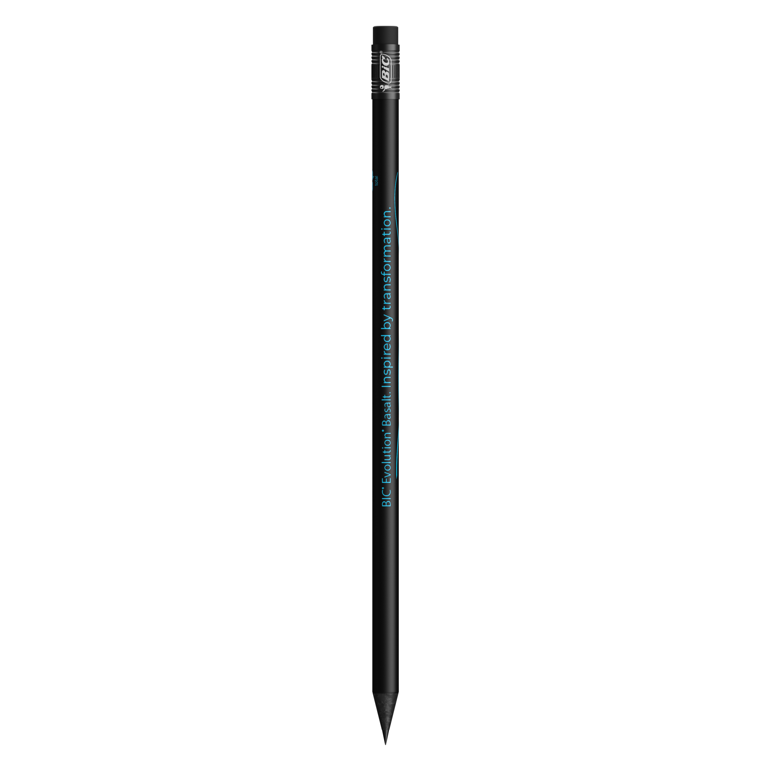 BIC® Evolution® Basalt Bleistift mit Radierer und Logo, aus recyceltem Material