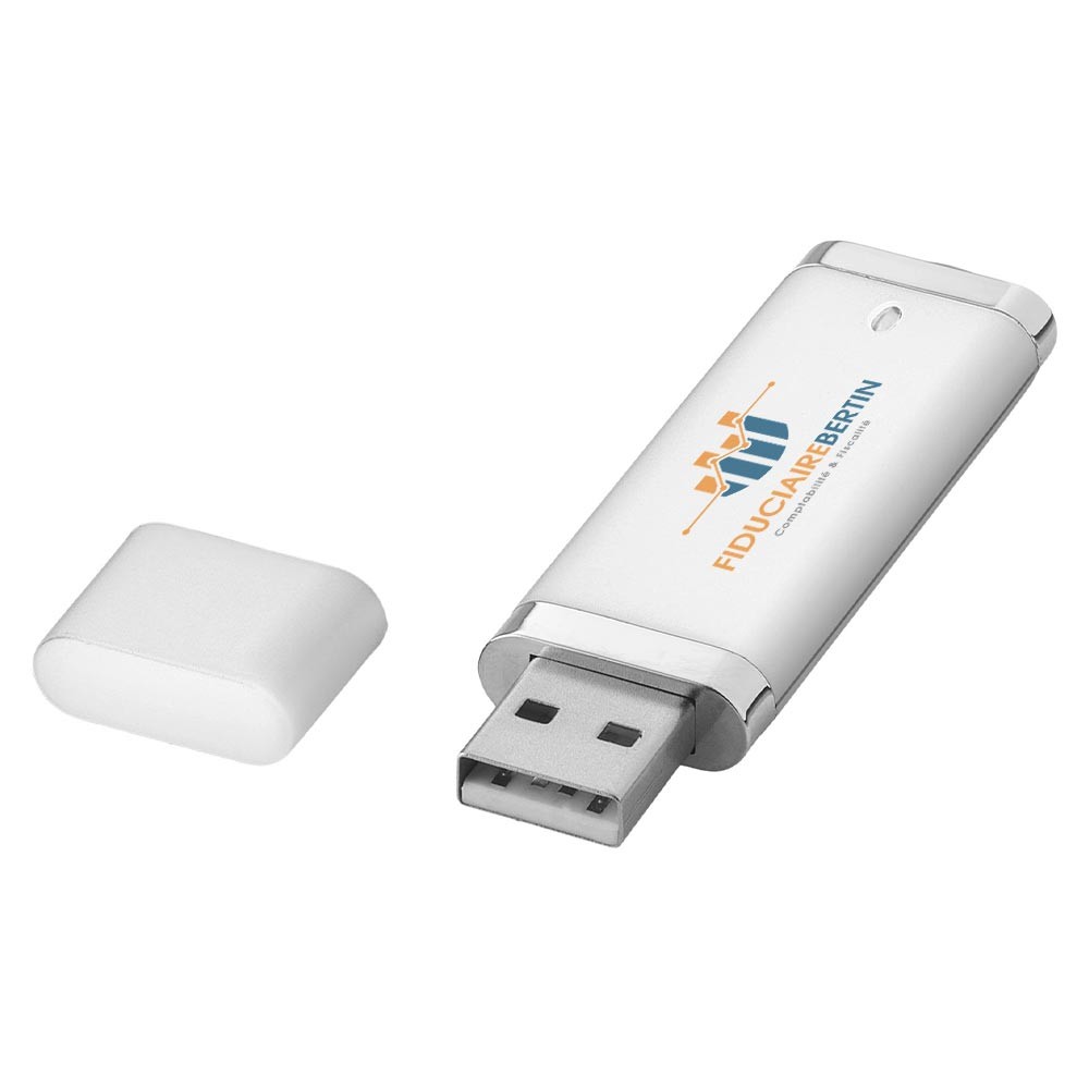 Flash USB Plat 4GB avec Boîtes Cadeaux - Authume imprimé avec logo