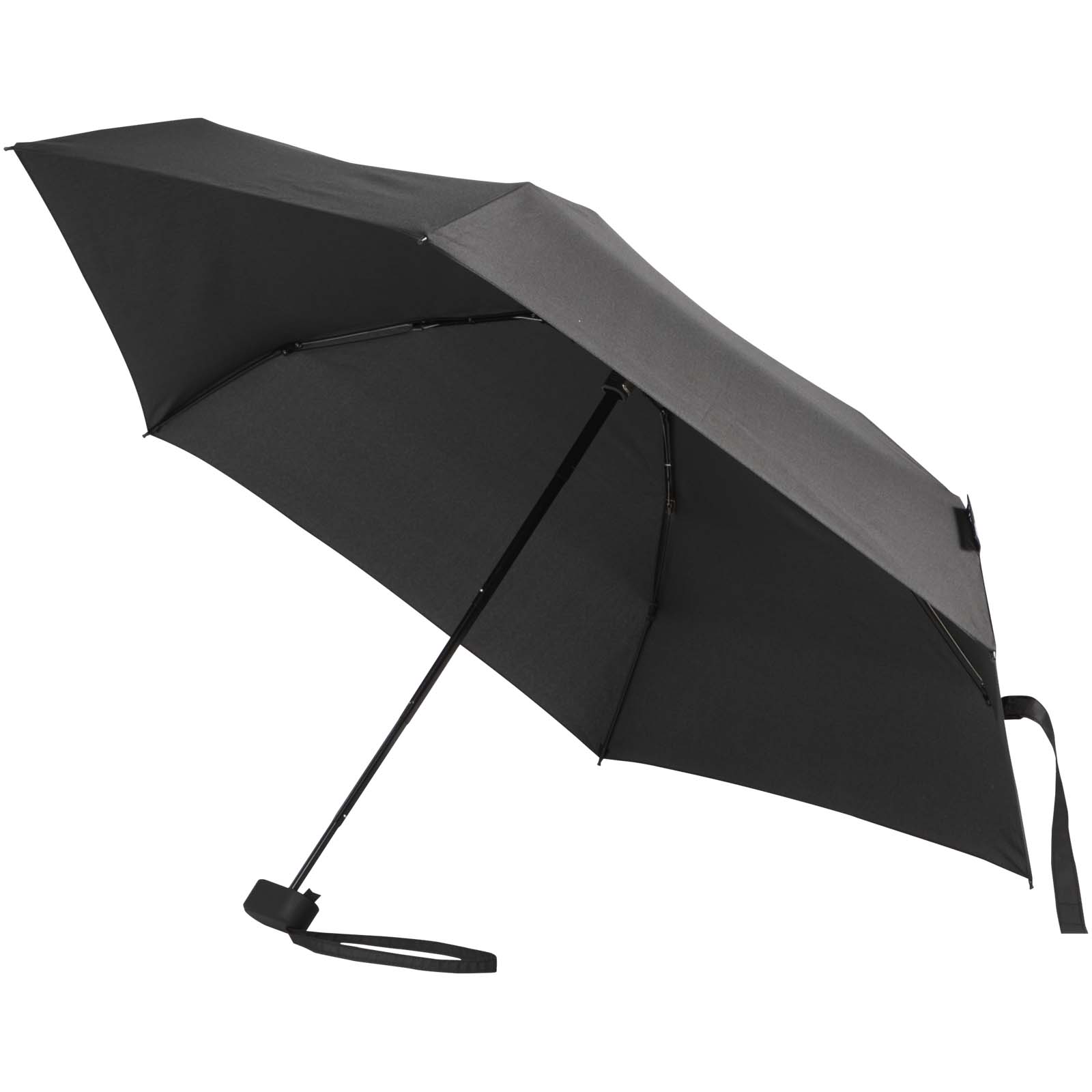 Mini parapluie pliable Jill 19" personnalisé en RPET, 5 sections