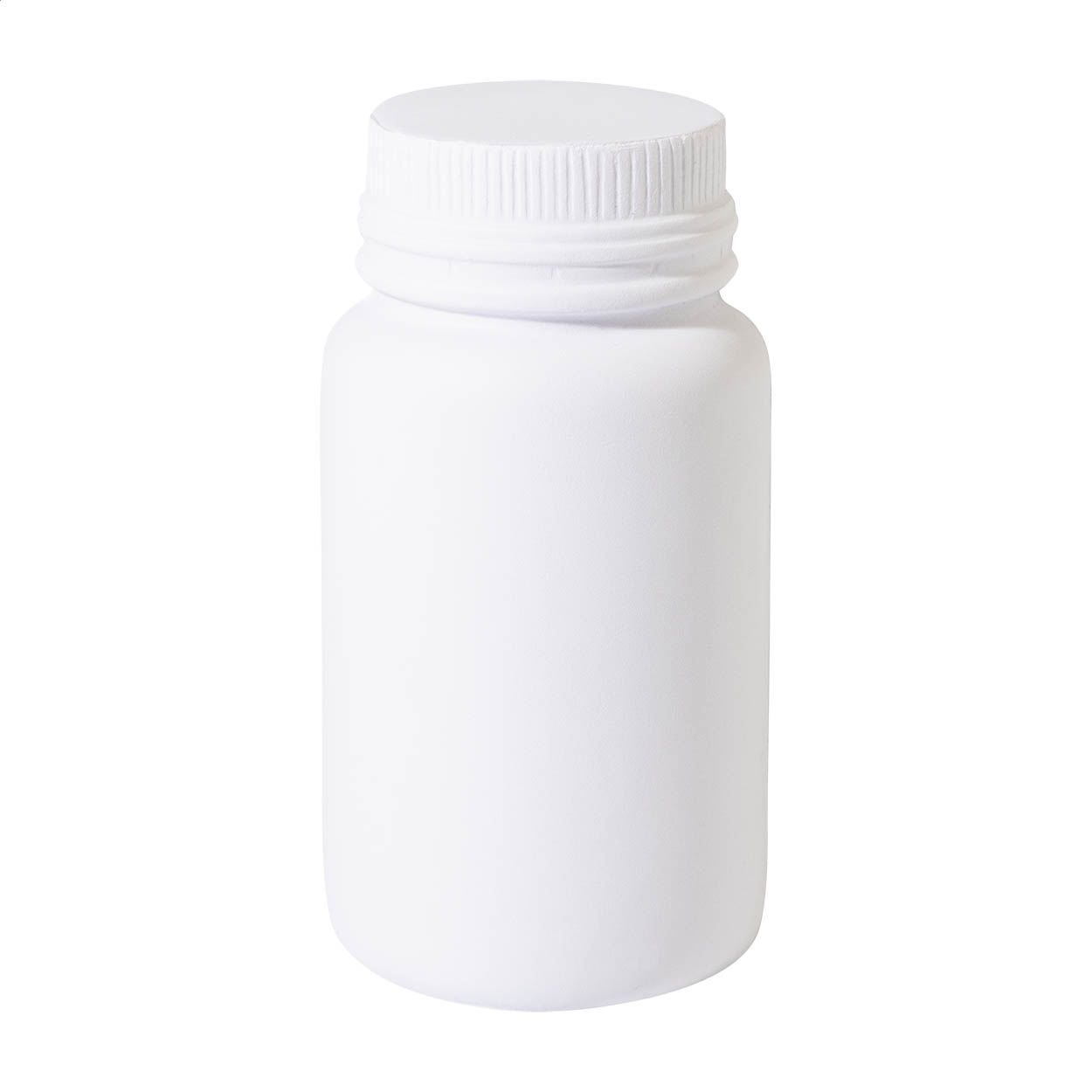 Balle anti-stress Prescrip en forme de flacon personnalisée, mousse PU imprimé avec logo