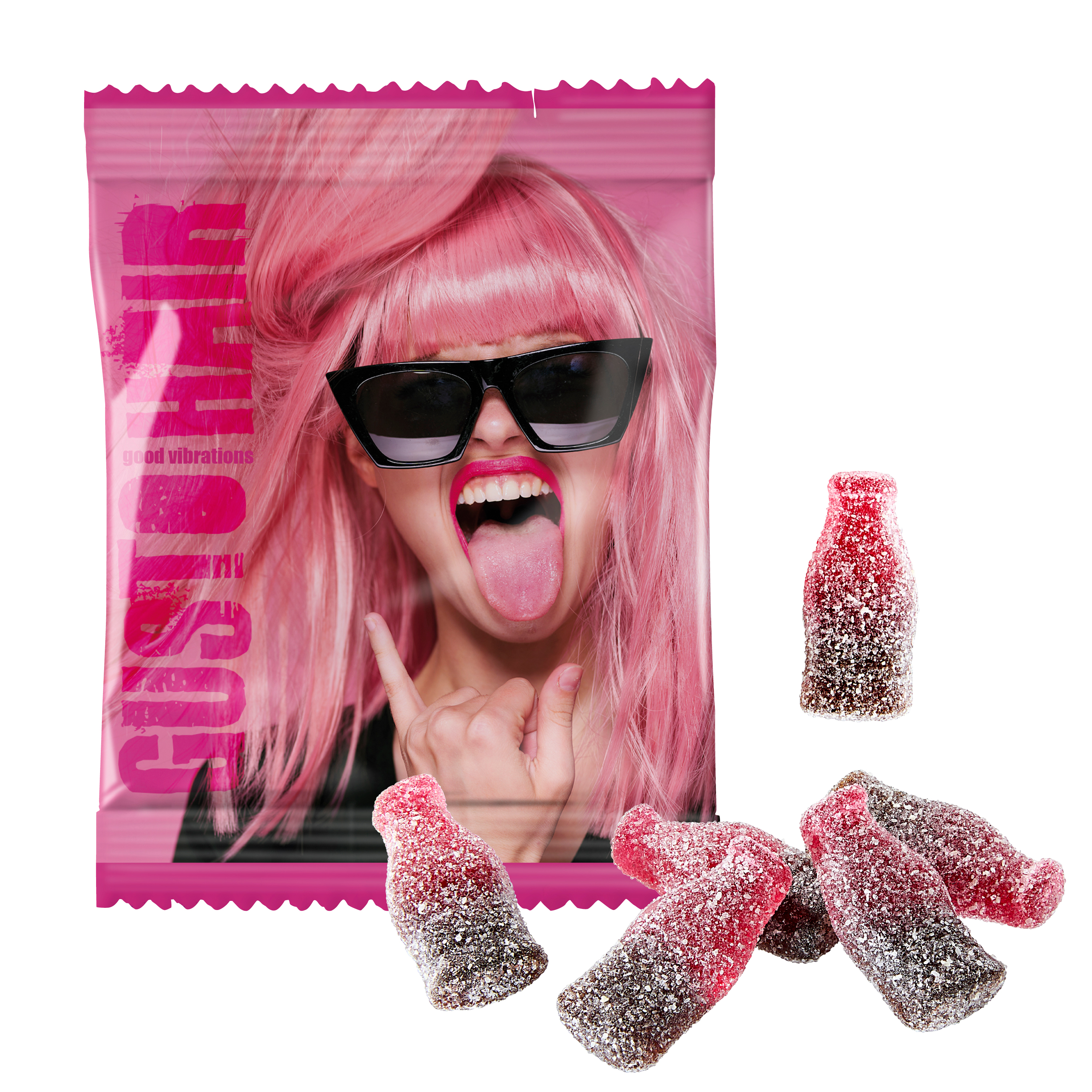 Süßsauer Cola-Kirsch Fruchtgummi - Bürgel