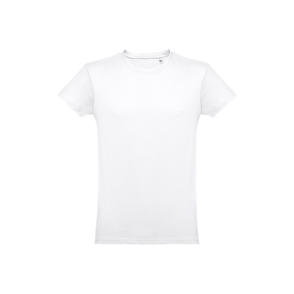 THC LUANDA WH. Herren-T-Shirt aus Röhrenbaumwolle. Weiße Farbe
