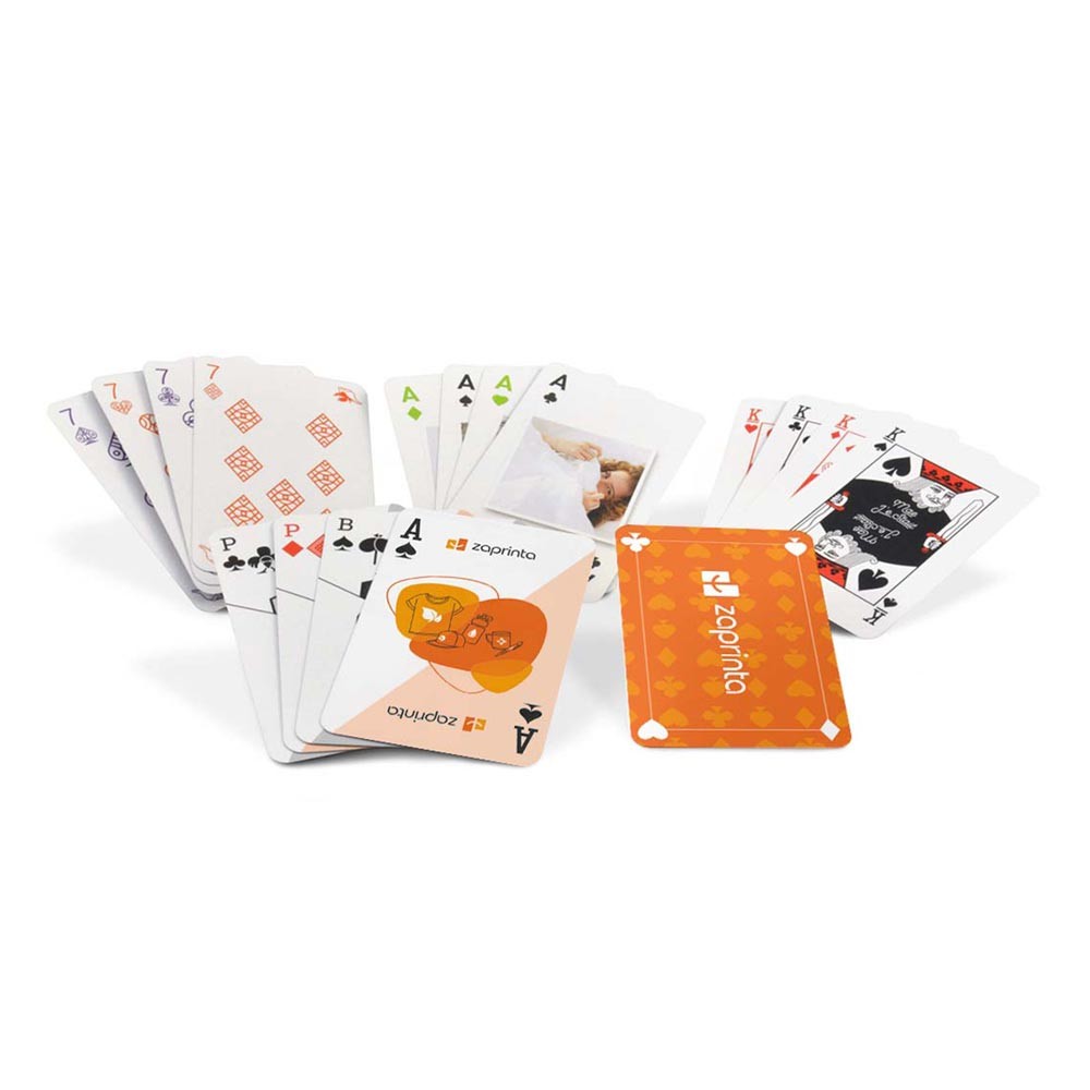 Jeu de cartes avec recto et verso personnalisés - JCA16