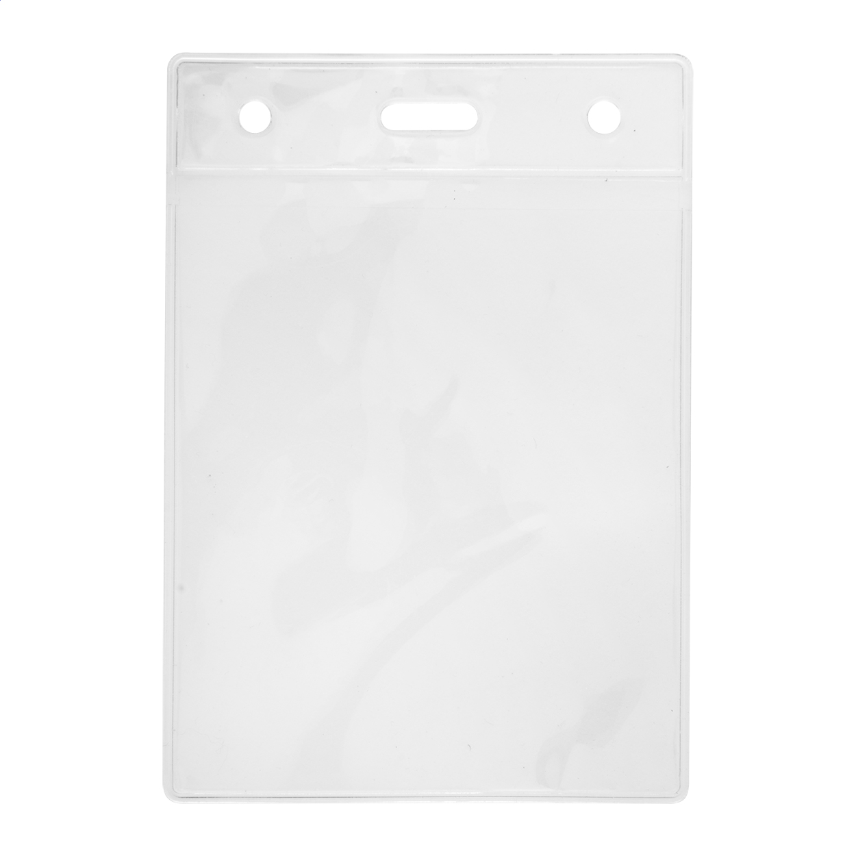Hissol transparente Ausweishülle aus Kunststoff für Lanyards mit Logo bedrucken mit Logo