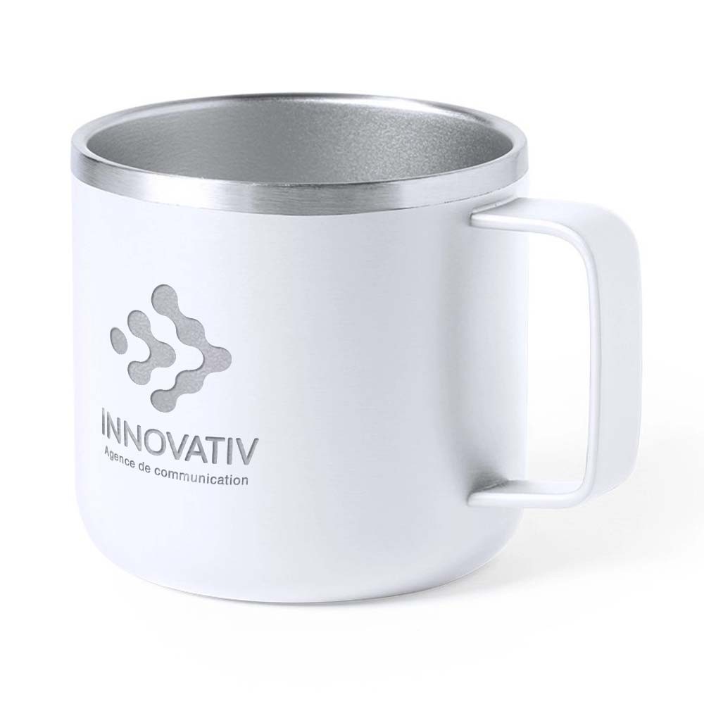 Mug Élégant en Acier Inoxydable Deux Tons - Berzy-le-Sec