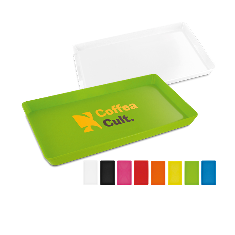 Mini plateau personnalisé en plastique rigide 25 x 15 x 2 cm
