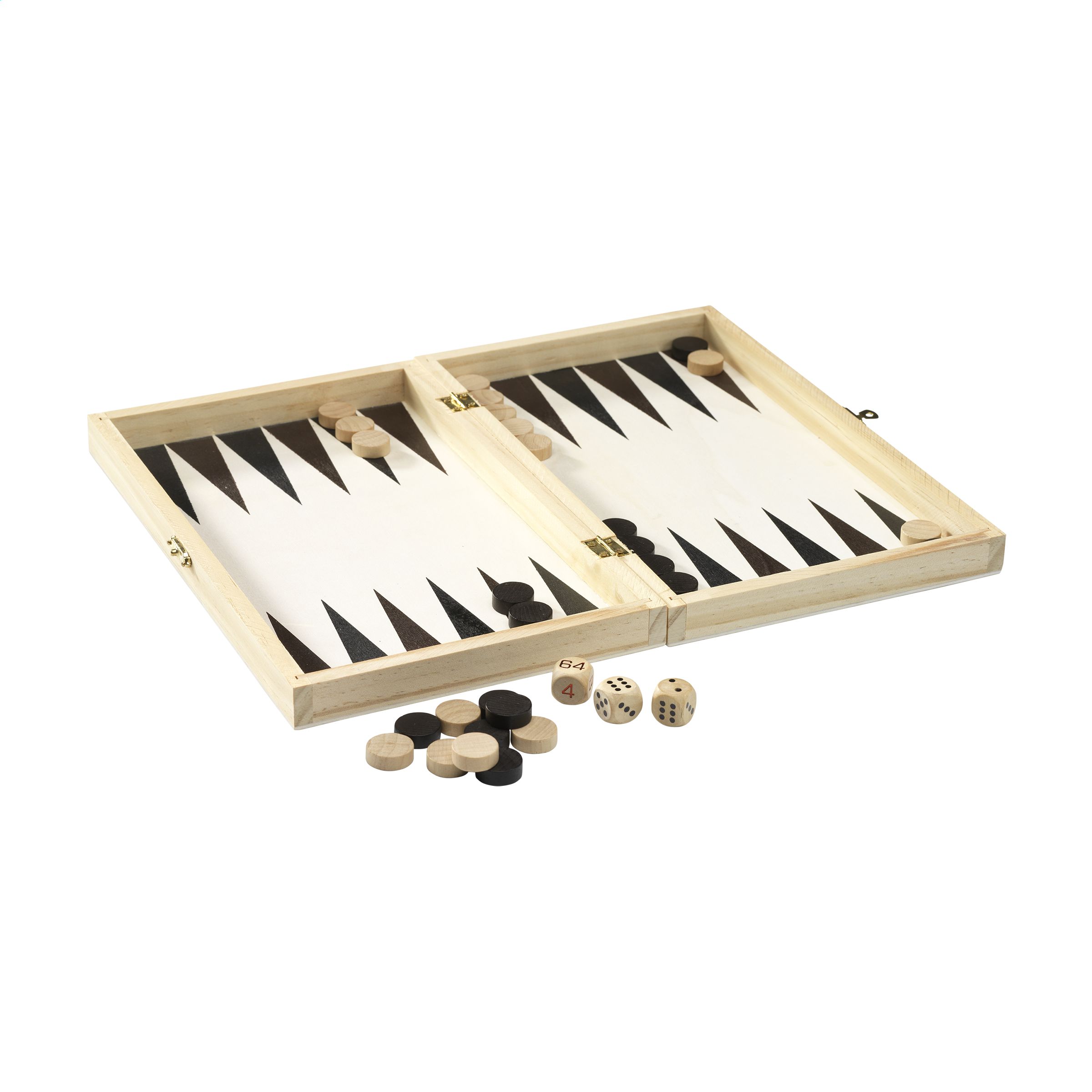 Jeu de Backgammon en Bois - Vezels-Roussy