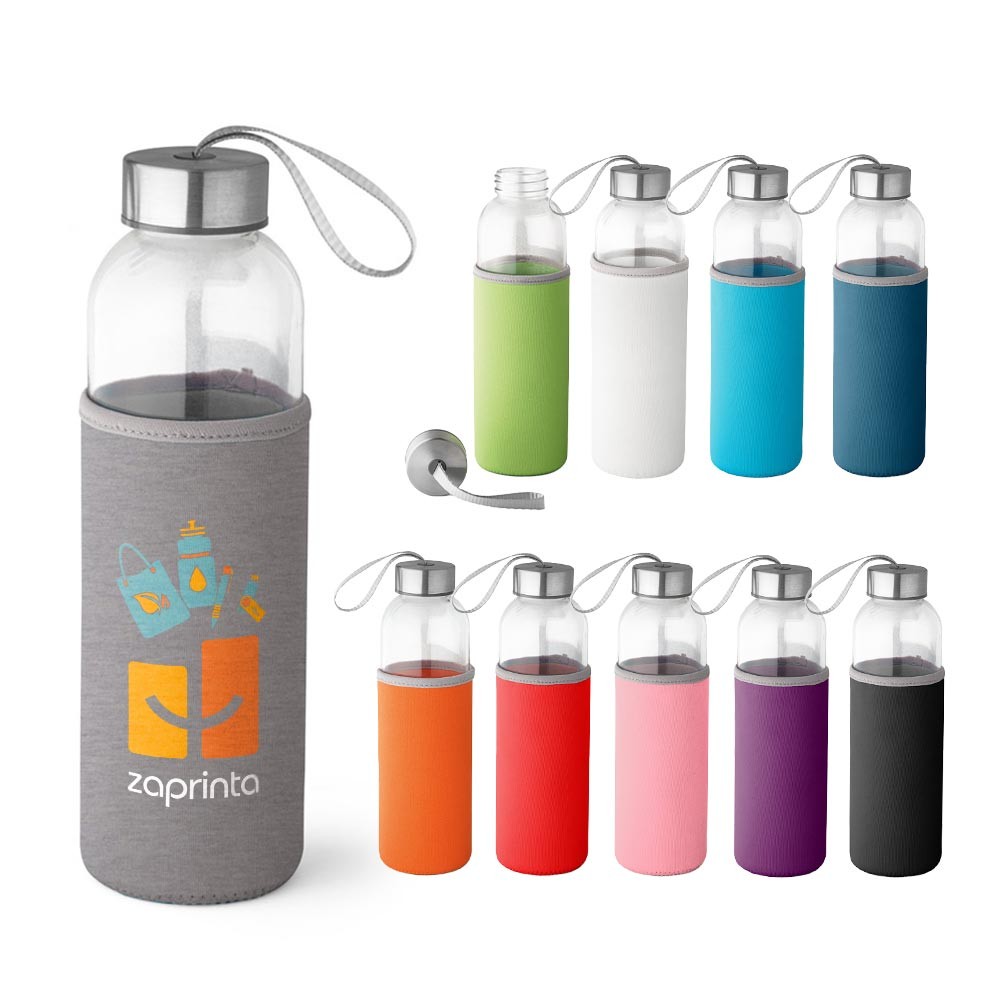 Bouteille de sport en verre et acier inoxydable - Châtillon-Coligny