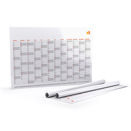 Planificateurs annuels (impression recto) - DIN A2 (59,4 x 42 cm)