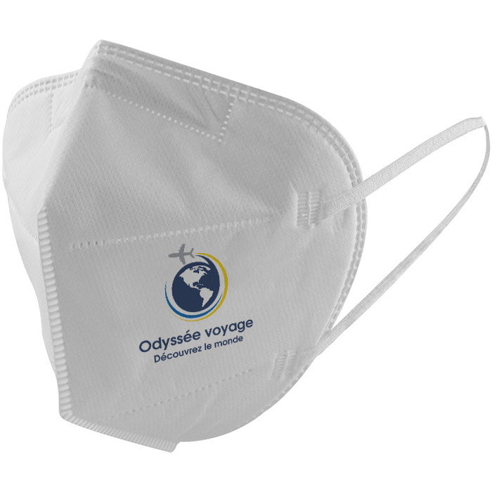 Masque FFP3 blanc personnalisable  - Adenium