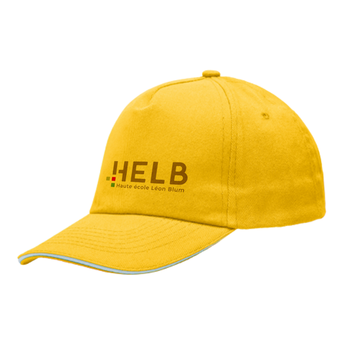 Casquette Adulte 5-Panneaux en Coton Brossé avec Fermeture Velcro - Jonval