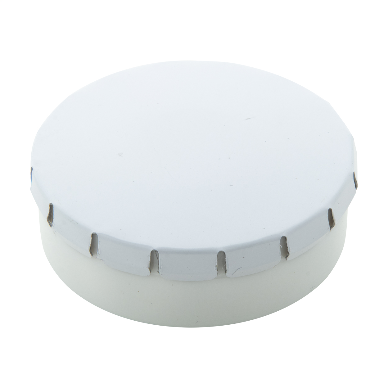 ClickToo Minzdose mit Blechdeckel und ca. 12 g Pfefferminz, mit Logo