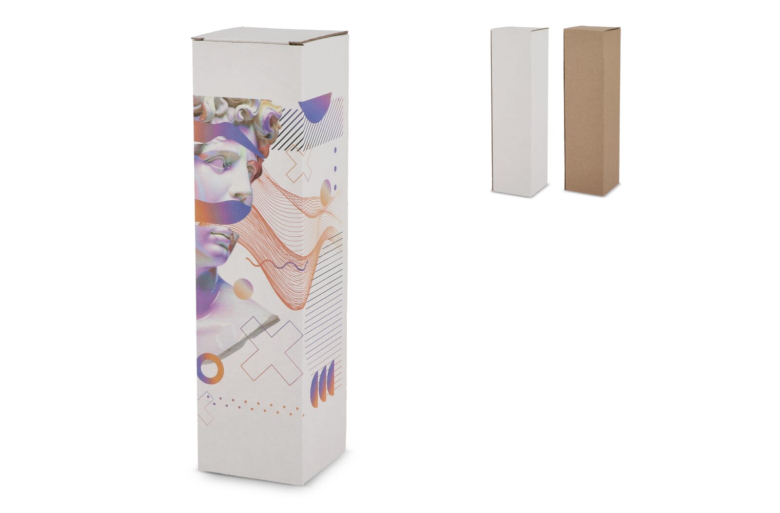 Anpassbare Geschenkbox für Flaschen groß - Itzehoe bedrucken mit Logo
