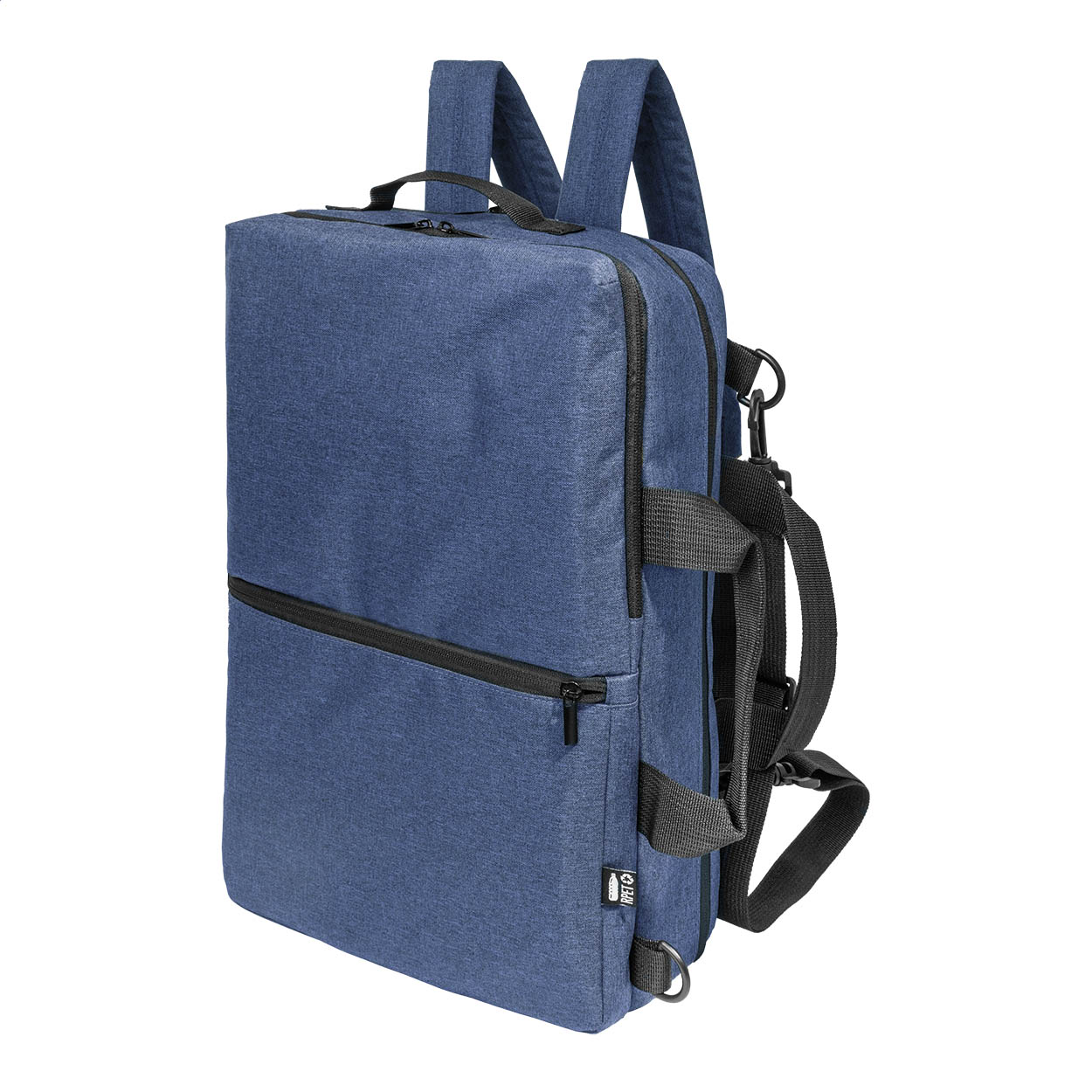 Walton RPET-Dokumentenrucksack mit Doppelfunktion und Ihrem Logo bedrucken mit Logo