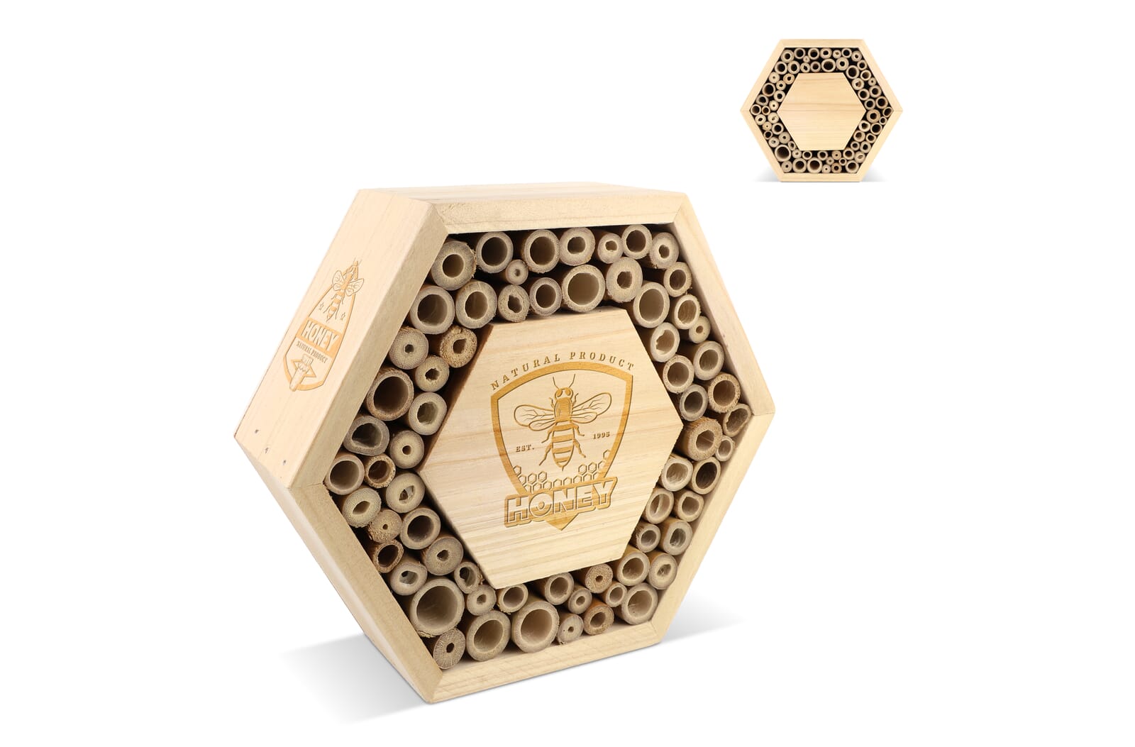 Bienenhaus aus FSC-Holz, hexagonal
