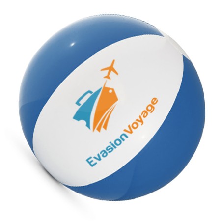 Ballon de Plage à Rayures Colorées - Villeneuve-Loubet