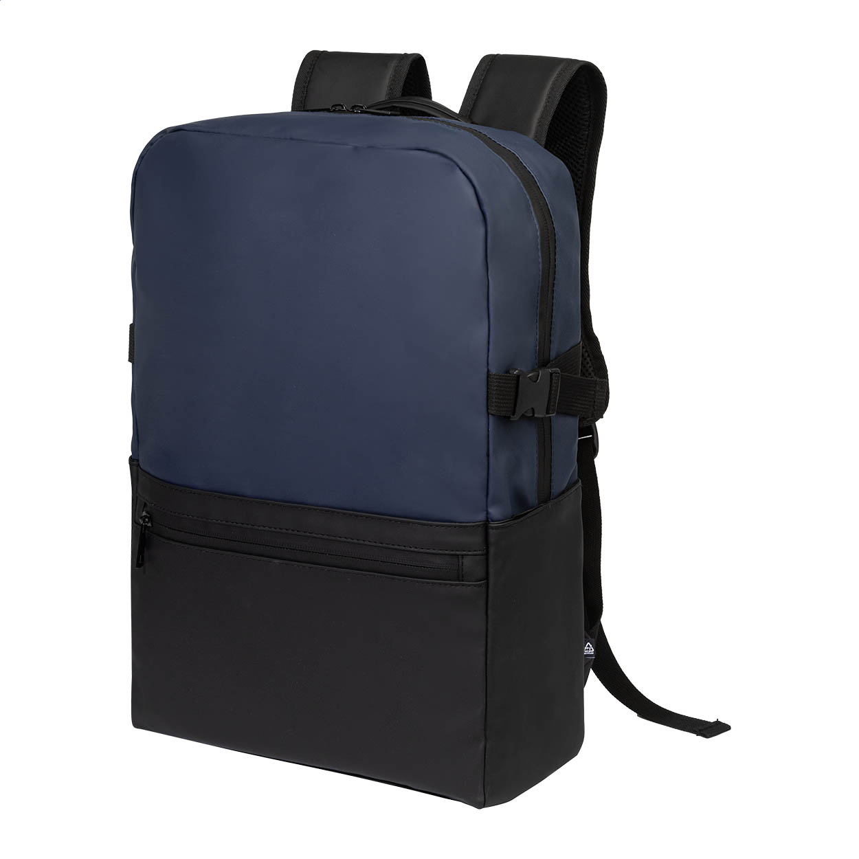 Boulton zweifarbiger wasserdichter Rucksack aus Recycling-PU, Logo bedrucken mit Logo