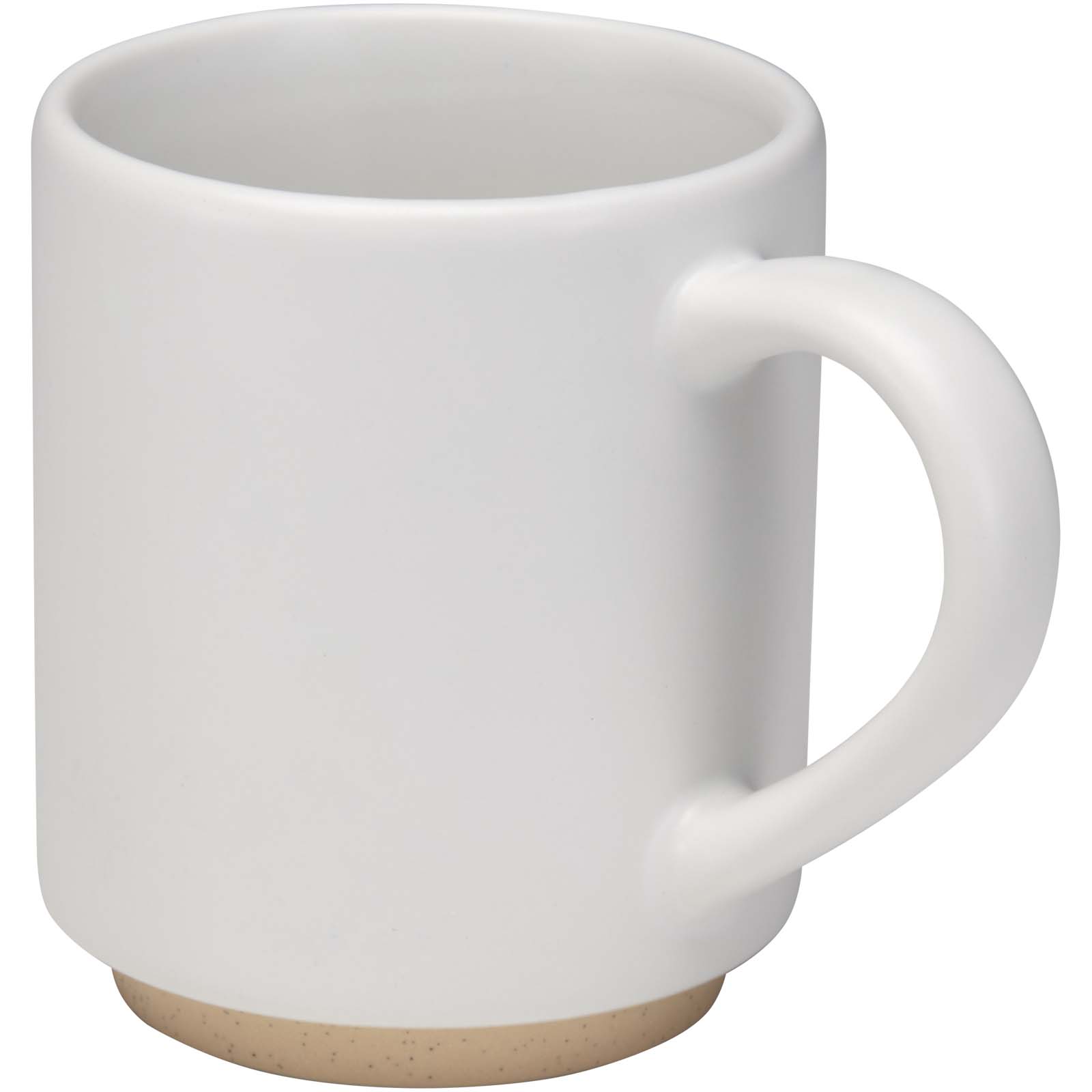 Camilla stapelbare Keramiktasse 180 ml mit matter Oberfläche und Logo bedrucken mit Logo